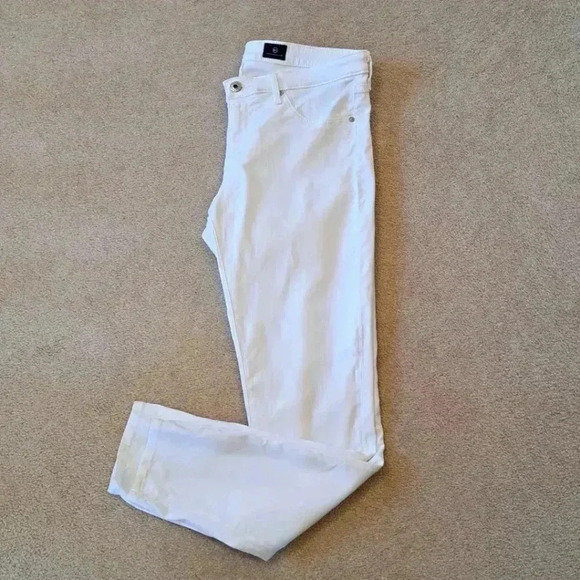 Adriano Goldschmied White Super Skinny Ankle Jeans Size 30 Legging Ankle Denim - Picture 16 of 16
